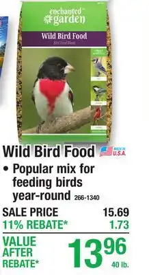 Menards Wild Bird Food offer