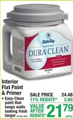 Menards Interior Flat Paint & Primer offer