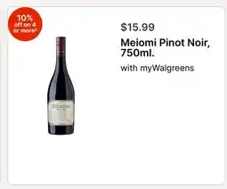 Walgreens Meiomi Pinot Noir, 750ml offer