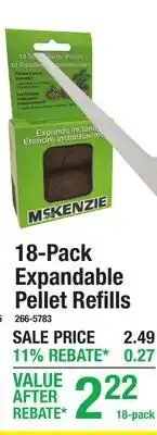 Menards 18-Pack Expandable Pellet Refills offer
