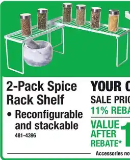 Menards 2-Pack Spice Rack Shelf • Reconfigurable and stackable offer