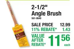 Menards 2-1/2 Angle Brush offer