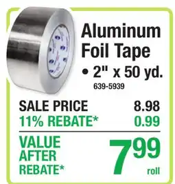 Menards Aluminum Foil Tape offer