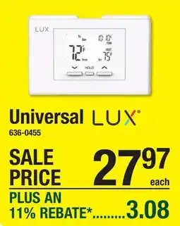 Menards Universal offer