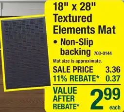 Menards 18 x 28 Textured Elements Mat offer