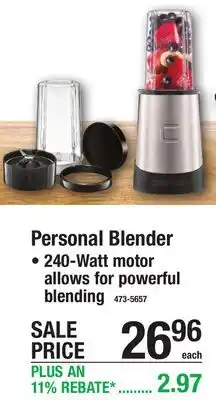 Menards Personal Blender • 240-Watt motor allows for powerful blending offer