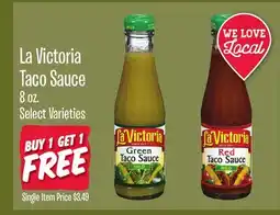Jewel-Osco La Victoria Taco Sauce offer