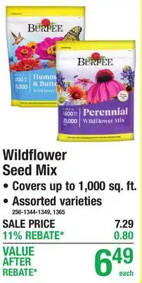 Menards Wildflower Seed Mix offer