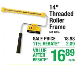 Menards 14 Threaded Roller Frame offer