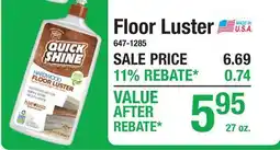 Menards Floor Luster offer