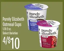 Jewel-Osco Purely Elizabeth Oatmeal Cups offer