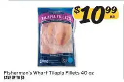Winn Dixie Fisherman's Wharf Tilapia Fillets 40 oz offer