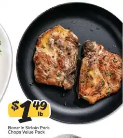 Winn Dixie Bone-In Sirloin Pork Chops Value Pack offer
