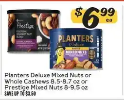 Winn Dixie Planters Deluxe Mixed Nuts or Whole Cashews or Prestige Mixed Nuts offer