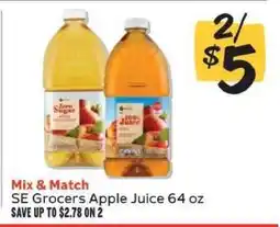 Winn Dixie SE Grocers Apple Juice offer