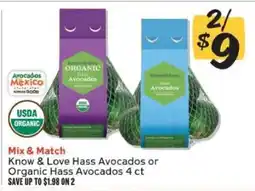 Winn Dixie Know & Love Hass Avocados or Organic Hass Avocados offer