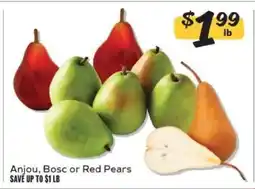 Winn Dixie Anjou, Bosc or Red Pears offer