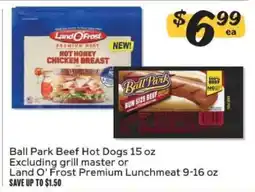 Winn Dixie Ball Park Beef Hot Dogs offer