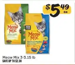 Winn Dixie Meow Mix 3-3.15 lb offer