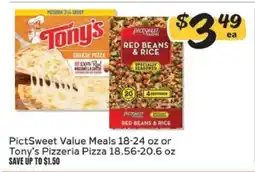 Winn Dixie PictSweet Value Meals or Tony's Pizzeria Pizza offer