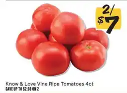 Winn Dixie Know & Love Vine Ripe Tomatoes 4ct offer