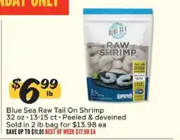 Winn Dixie Blue Sea Raw Tail On Shrimp offer
