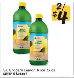 Winn Dixie SE Grocers Lemon Juice 32 oz offer