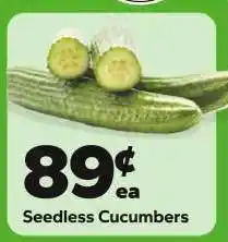 Save a Lot Seedless Cucumbers offer