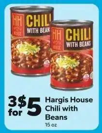 Save a Lot Hargis House Chili with Beans offer