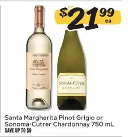 Winn Dixie Santa Margherita Pinot Grigio or Sonoma Cutrer Chardonnay offer