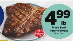 Save a Lot Fresh Beef T-Bone Steaks offer