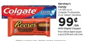 Hershey's Candy or Colgate Toothpaste