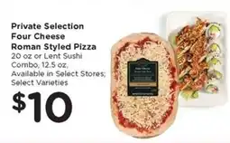 Kroger Private Selection Four Cheese Roman Styled Pizza offer