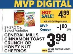Food Lion General Mills Cinnamon Toast Crunch or Honey Nut Cheerios offer
