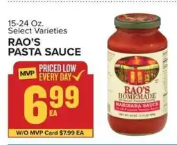 Food Lion Rao's Pasta Sauce offer