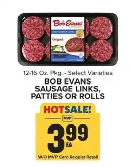 Food Lion Bob Evans Sausage Links, Patties or Rolls offer