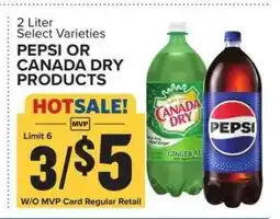 Food Lion PEPSI OR CANADA DRY PRODUCTS offer