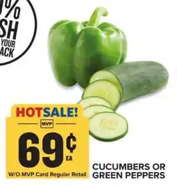 Food Lion Cucumbers or Green Peppers offer