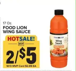 Food Lion FOOD LION WING SAUCE offer