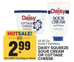 Food Lion DAISY SQUEEZE SOUR CREAM OR COTTAGE CHEESE offer