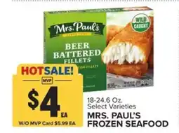 Food Lion Mrs. Paul's Frozen Seafood offer