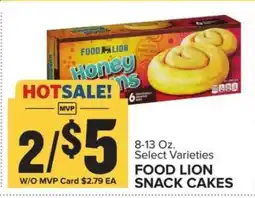 Food Lion FOOD LION SNACK CAKES offer