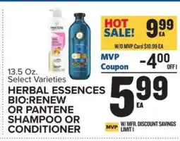 Food Lion Herbal Essences Bio:Renew or Pantene Shampoo or Conditioner offer
