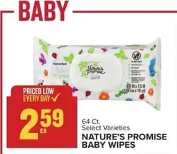 Food Lion NATURE'S PROMISE BABY WIPES offer