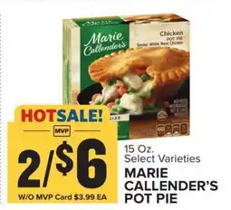 Food Lion Marie Callender's Pot Pie offer