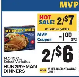 Food Lion Hungry-man Dinners offer