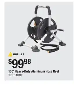 The Home Depot GORILLA 150' Heavy-Duty Aluminum Hose Reel offer