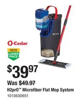 The Home Depot O-CEDAR H2prO Microfiber Flat Mop System offer