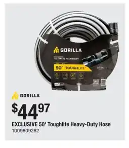 The Home Depot GORILLA 50' Toughlite Heavy-Duty Hose offer