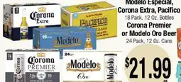Big Saver Foods Corona Premier or Modelo Oro Beer offer
